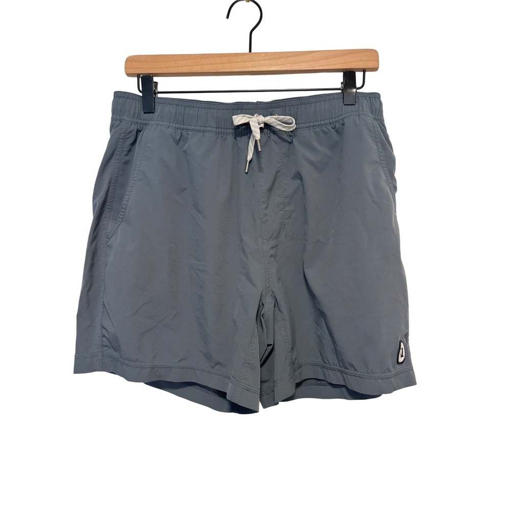 Vuori Kore Everyday Short Lined Mens Medium Grey Blue Athletic Lined 6" Inseam